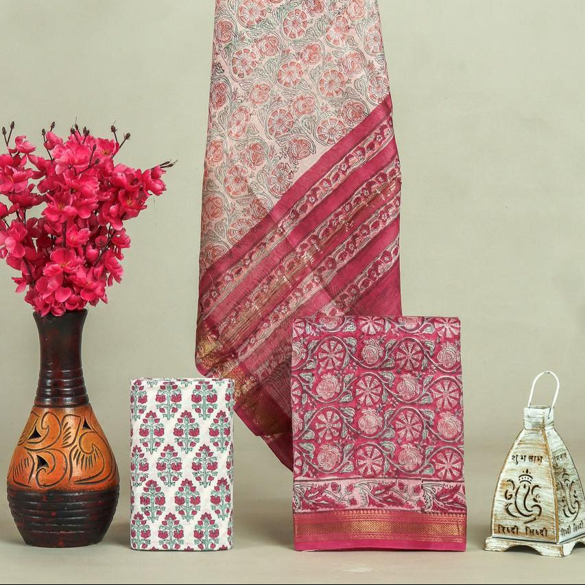 Shop block printed maheshwari suits online (MSL705)