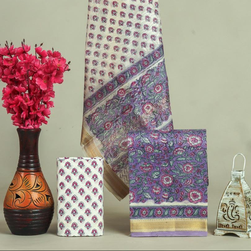 Shop jaipuri printed maheshwari silk suits online (MSL707)