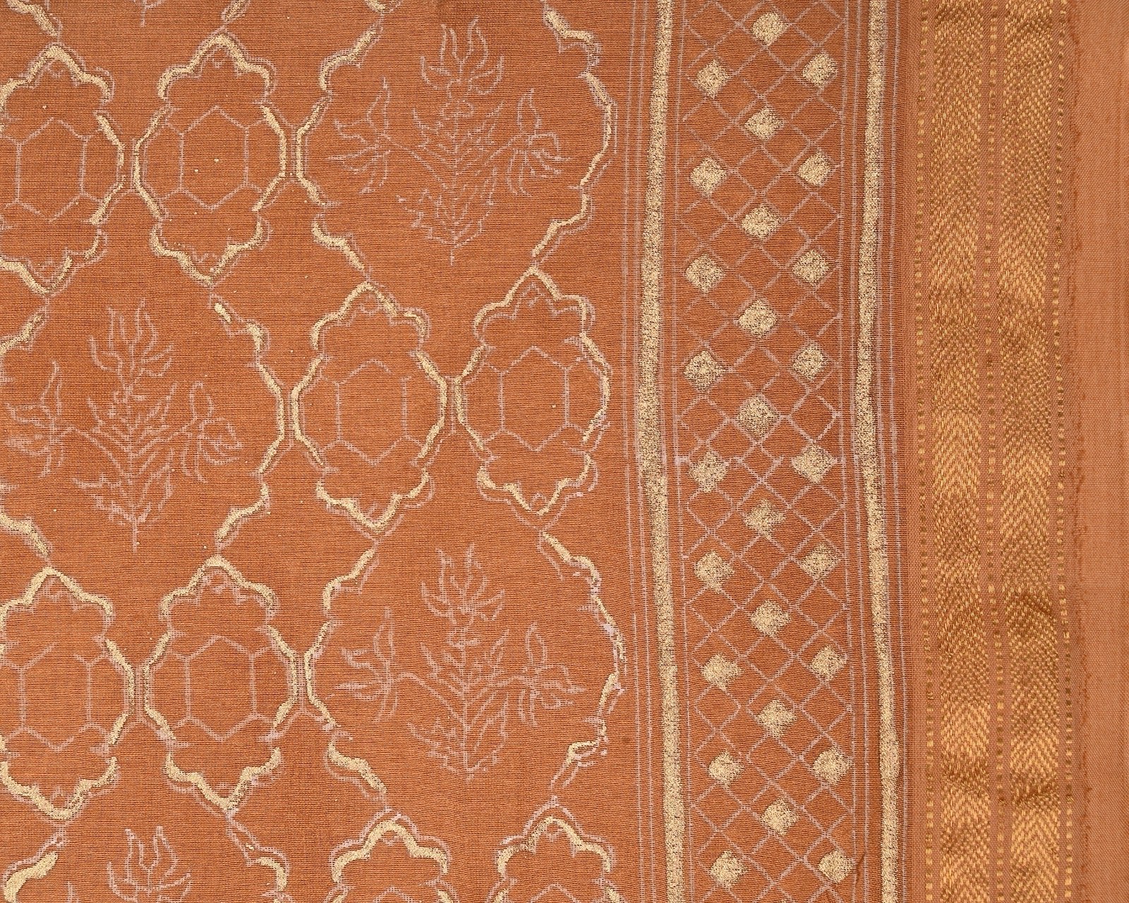 Shop unstitched block print mahehswari silk suits (MSL74)