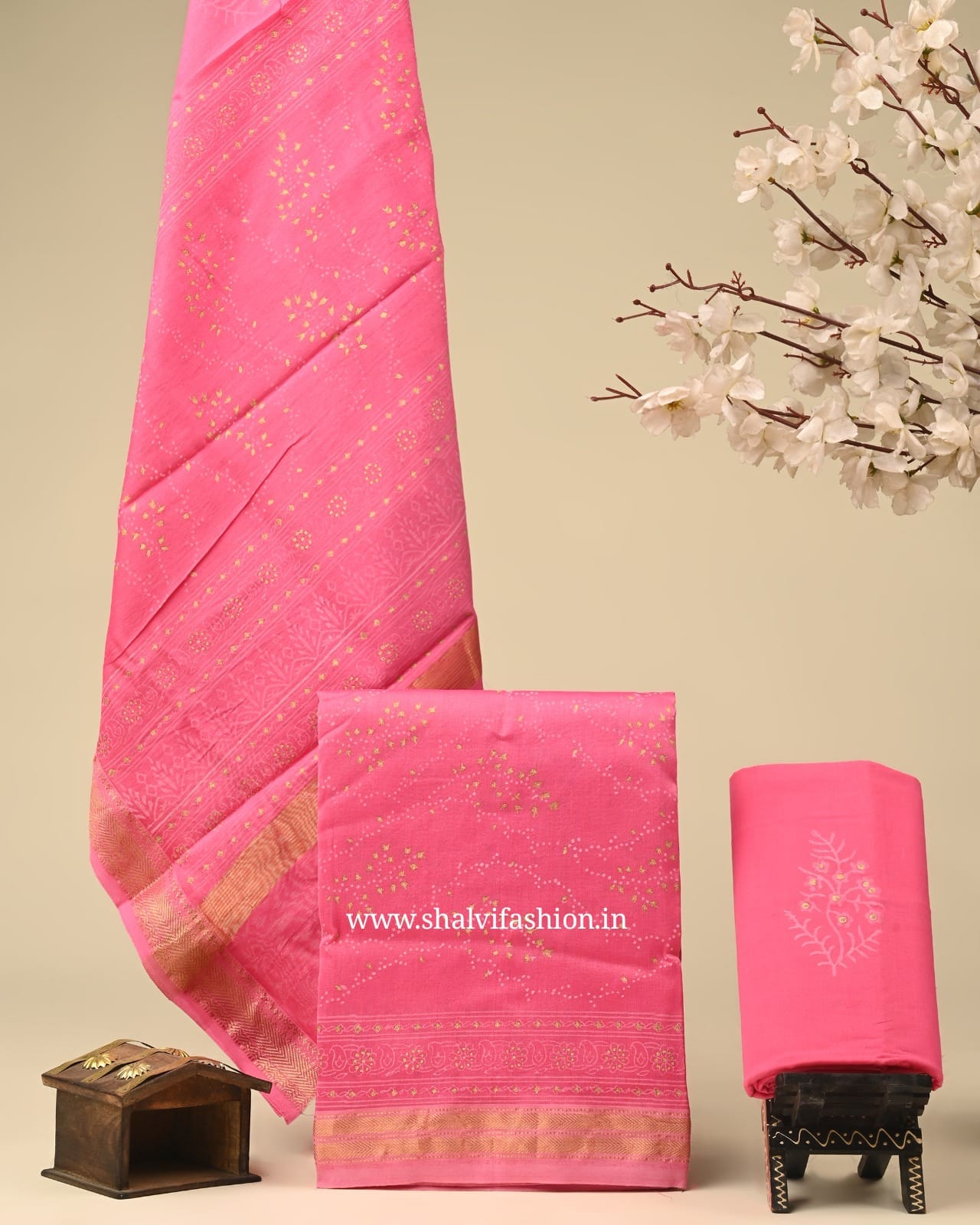 Shop jaipuri print maheshwari silk suits online (MSL89)