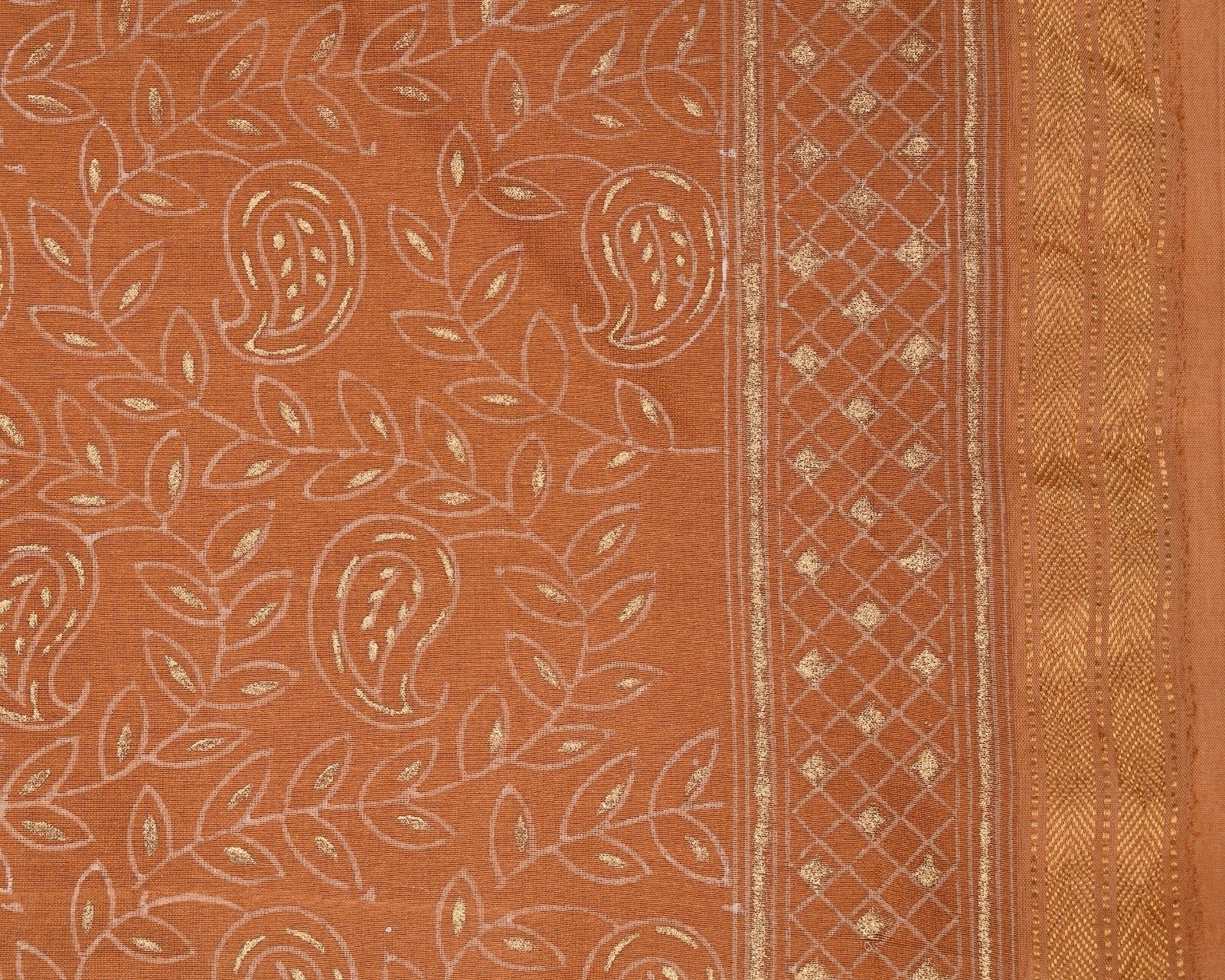 Shop unstitched block printed maheshwari silk suits (MSL99)