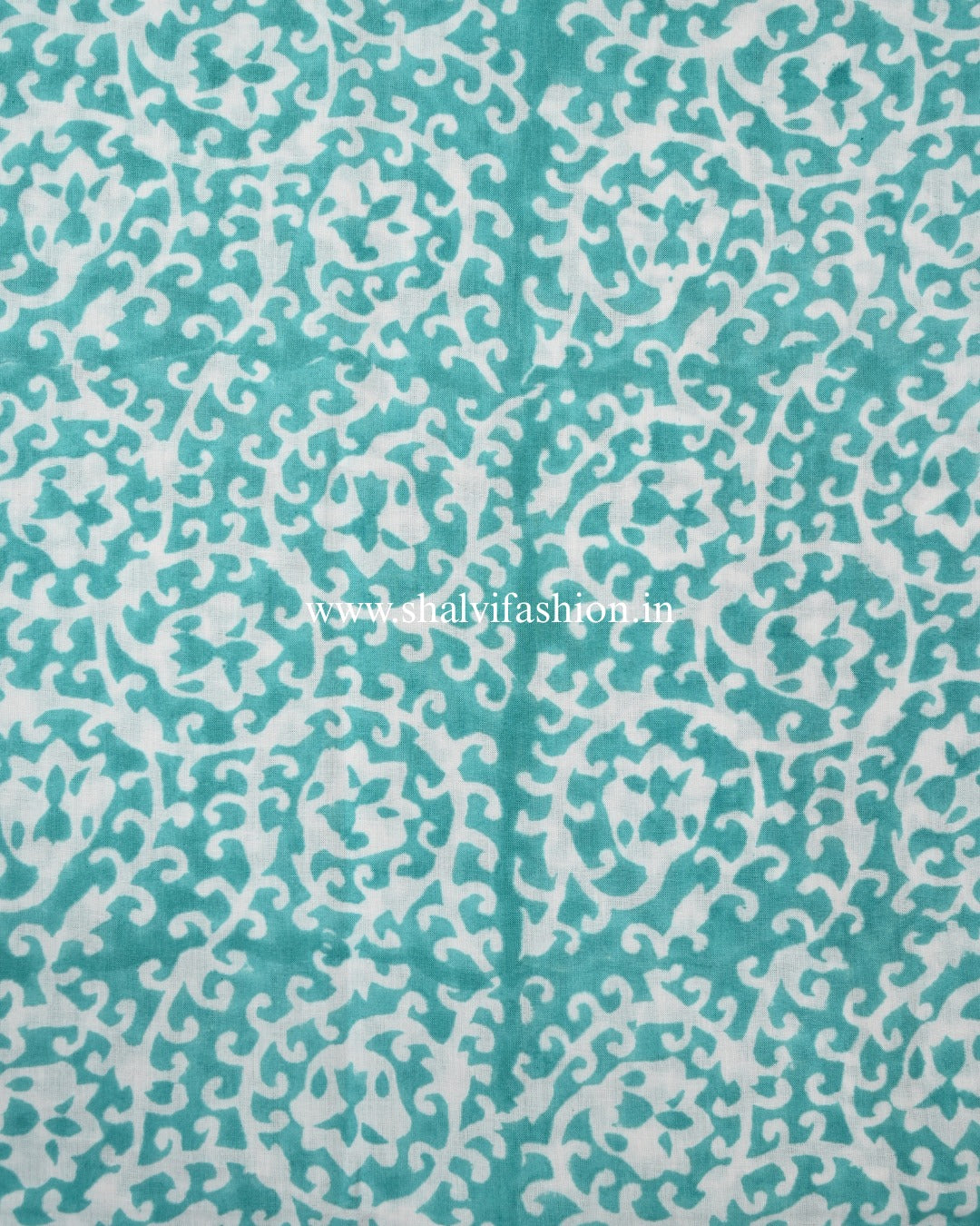 Shop unstitched block print cotton suits with chiffon dupatta (PCHF641)