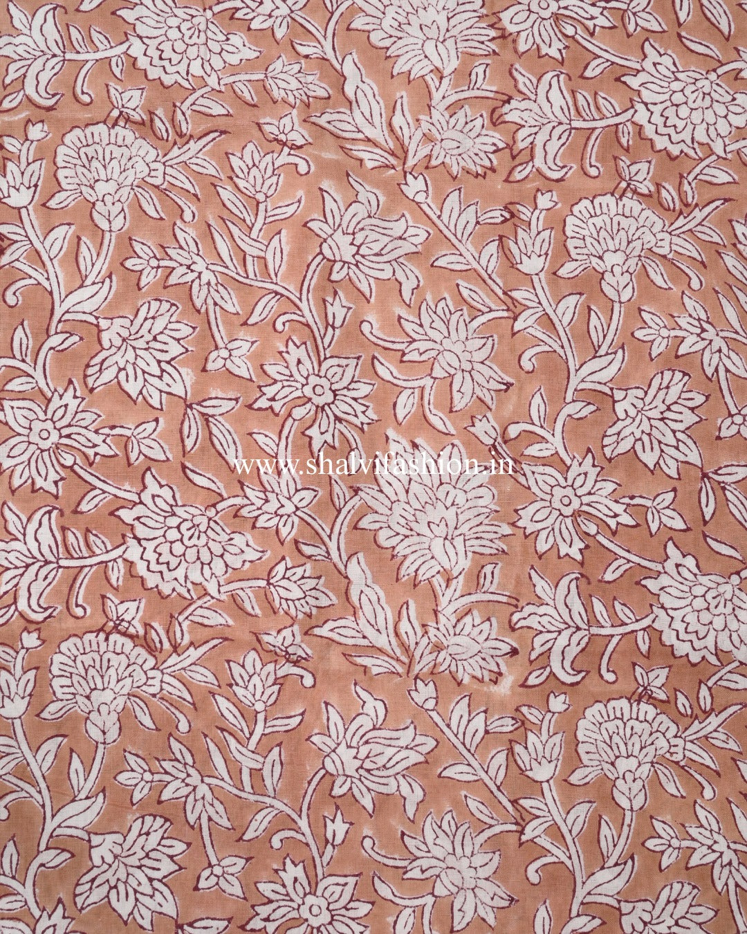 Shop hand block printed cotton suits with chiffon dupatta (PCHF642)