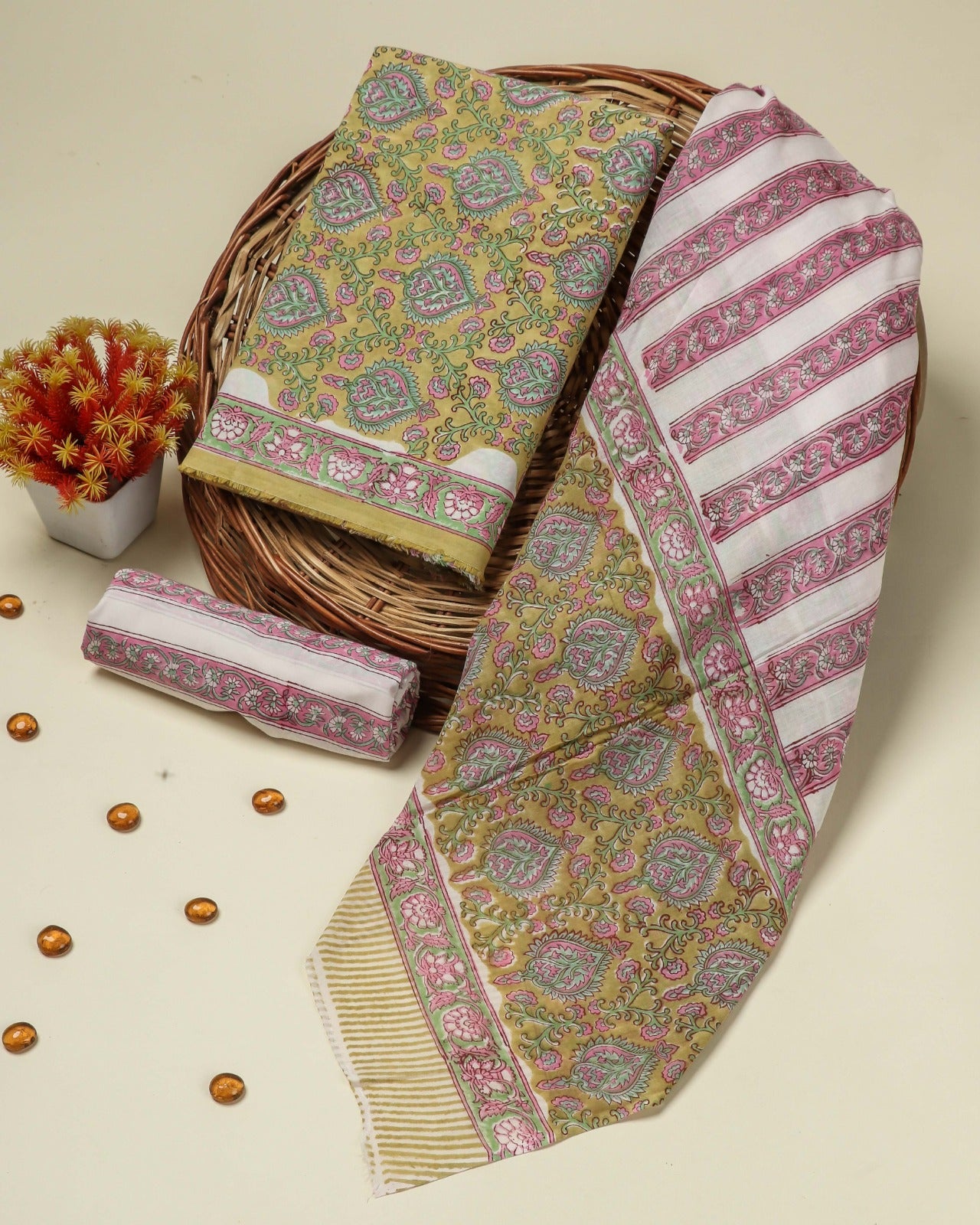 Shop mulmul dupatta cotton suits online shopping (PRMUL119)