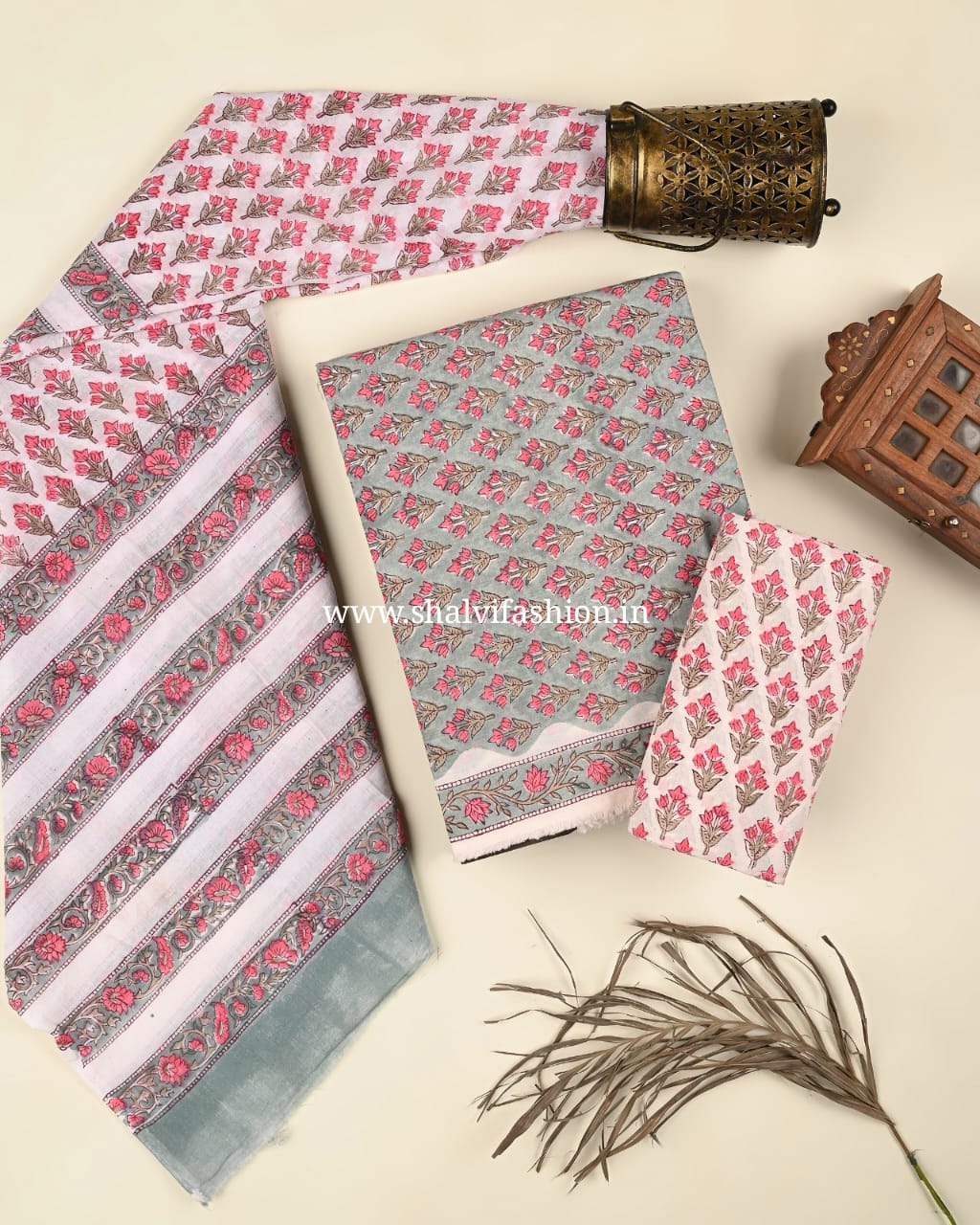 Shop jaipuri printed cotton suits online (PRMUL476)