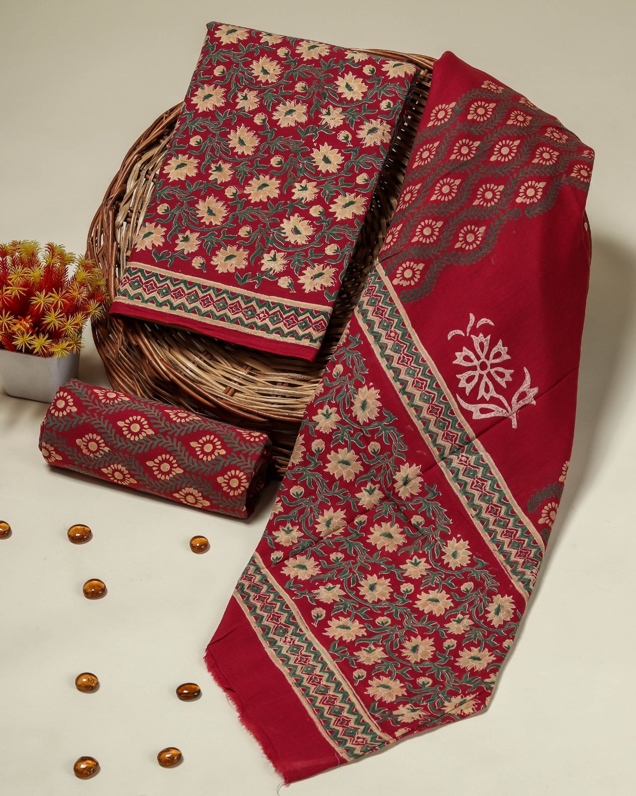 Shop mulmul dupatta cotton suits online shopping (PRMUL80)