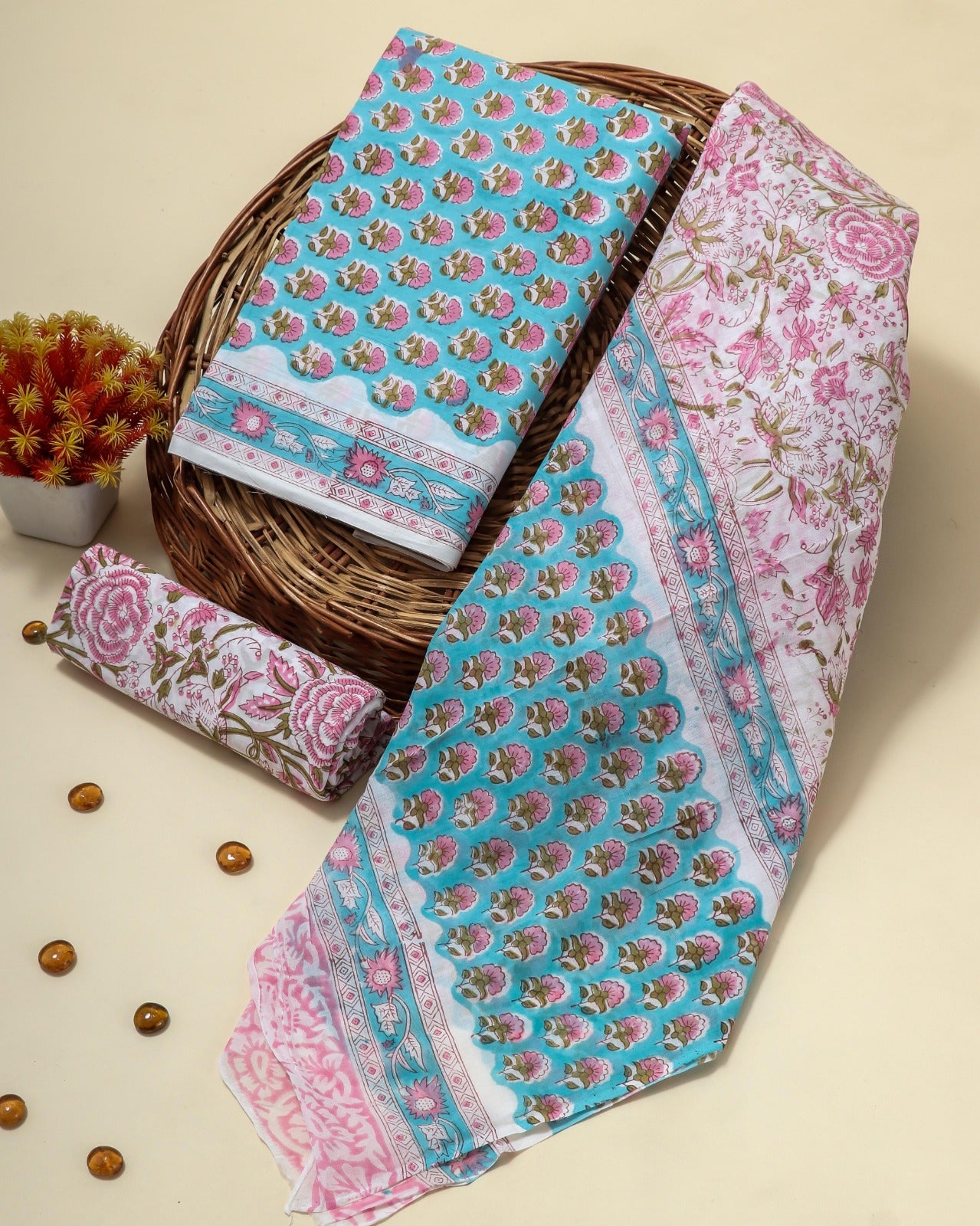 Shop mulmul dupatta cotton suits in jaipur (PRMUL94)