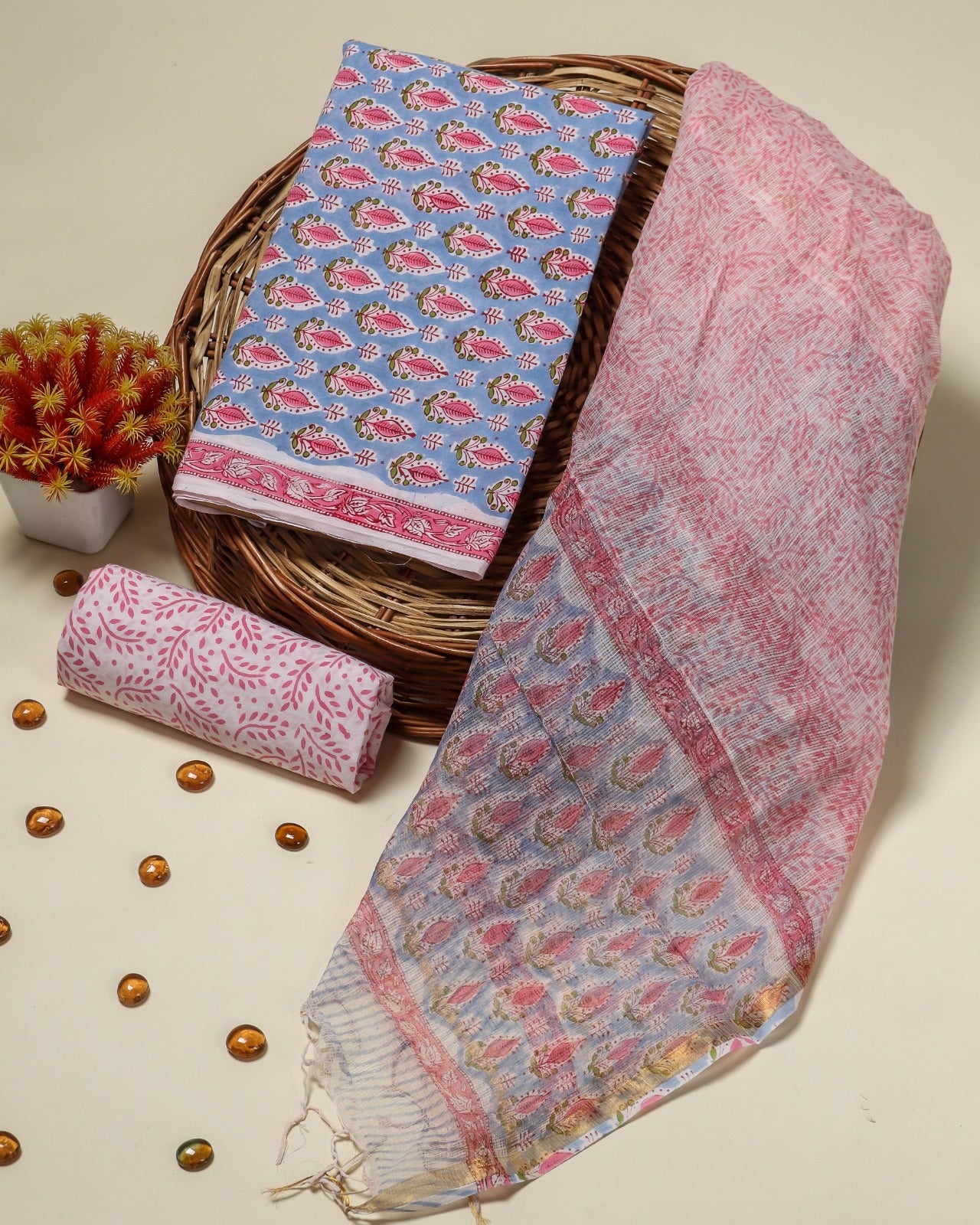 Shop kota dupatta cotton suits online shopping (RKD13)