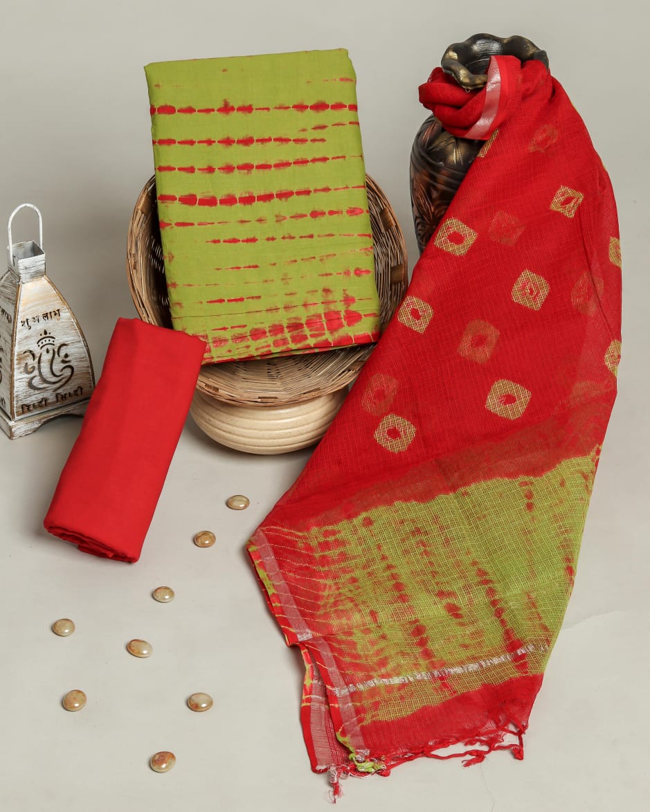 Shop unstitched cotton suits with kota dupatta in jaipur (RKD85)