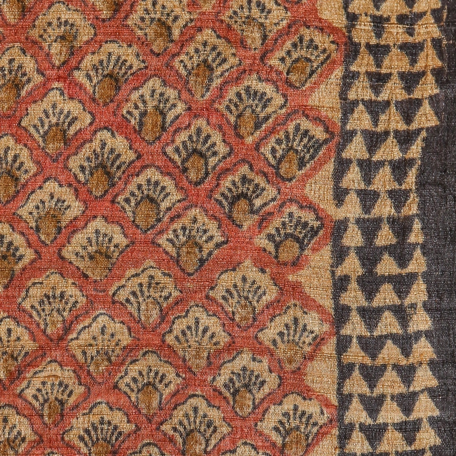 Shop unstitched block printed tussar silk suits in jaipur (TUS19)