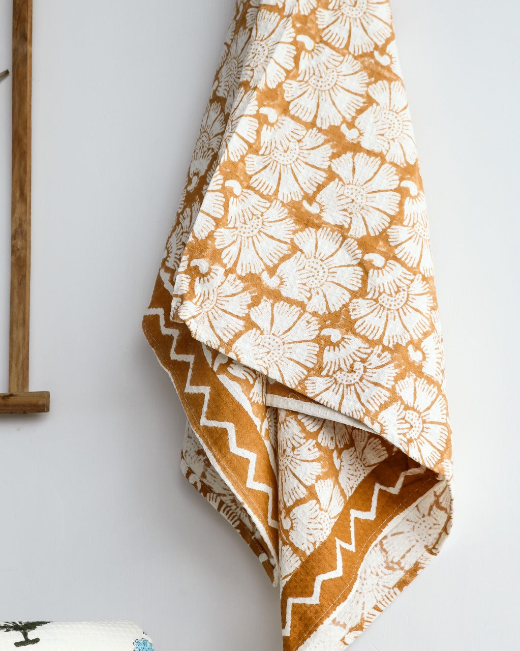 Shop block print waffle cotton towels (TWL02)