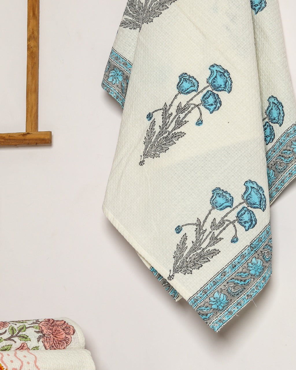 Shop hand block print towels online shopping (TWL09)