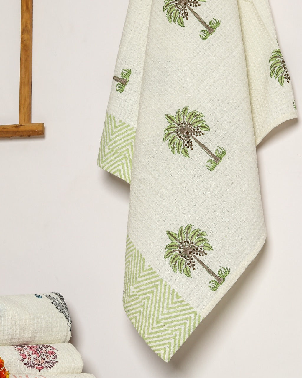 Shop hand block printed cotton towels online shopping (TWL10)