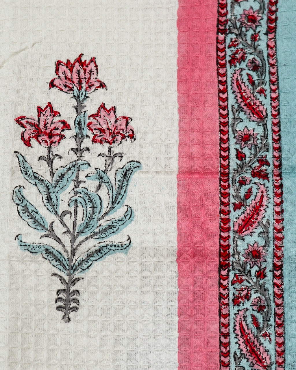 Shop jaipuri print cotton towels online shopping (TWL16)