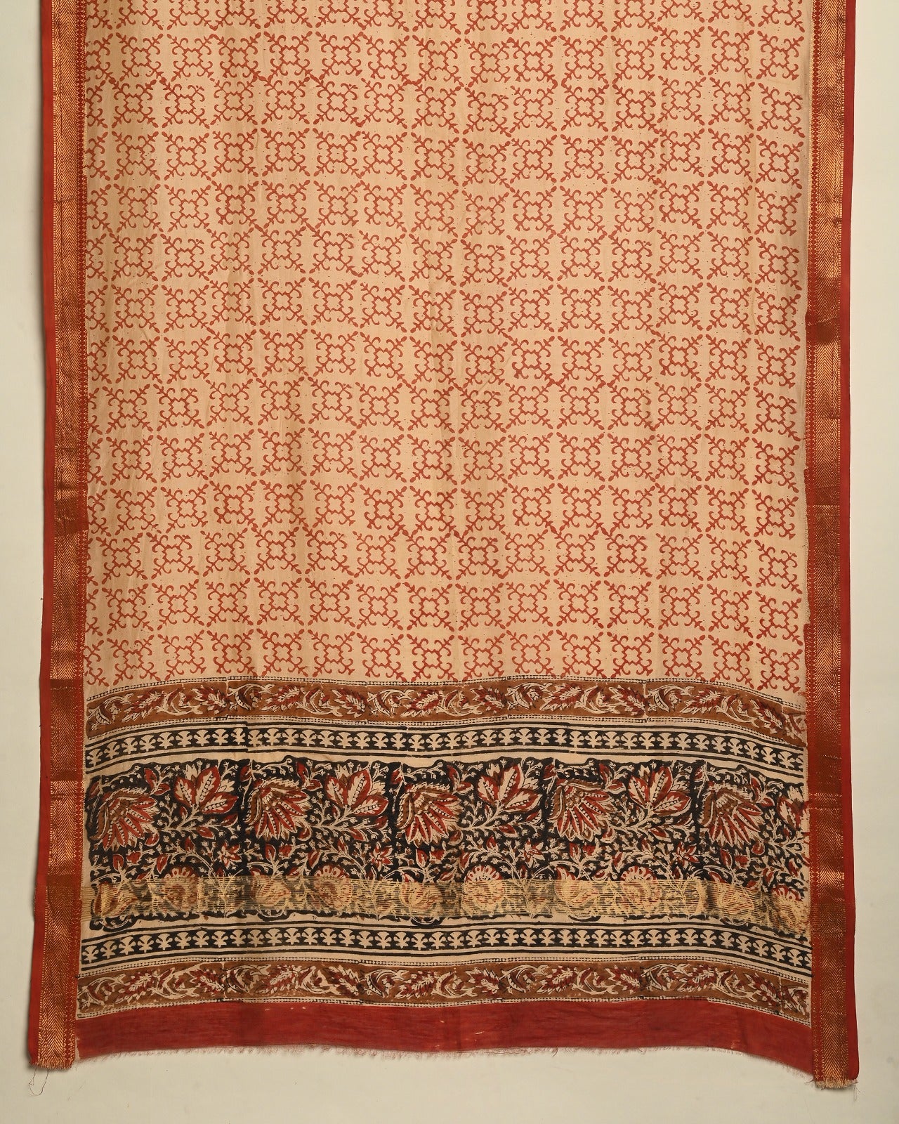 Shop hand block print maheshwari silk suits in jaipur (MSL27)