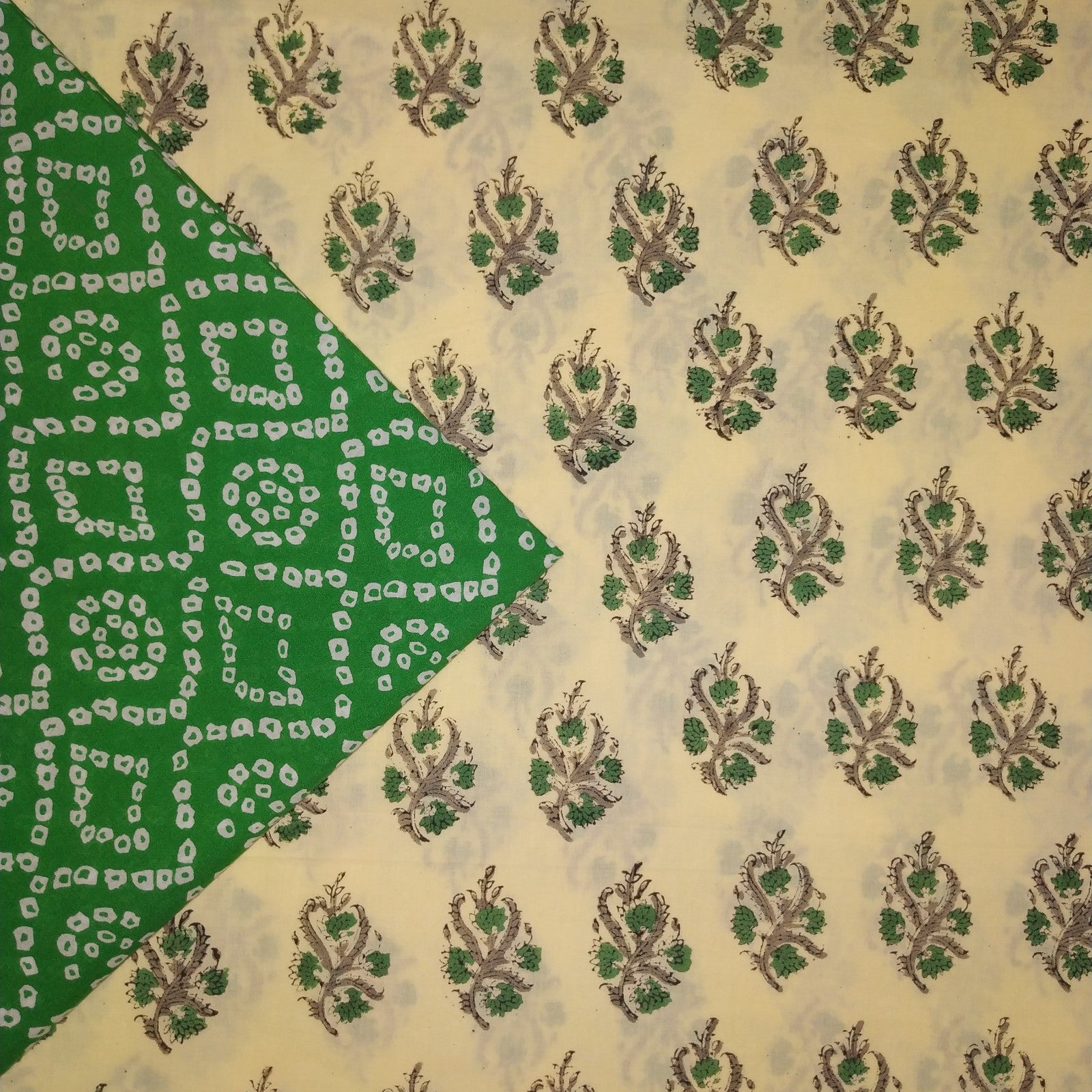 Summer Friendly Hand block printed material (2P28) - ShalviFashion