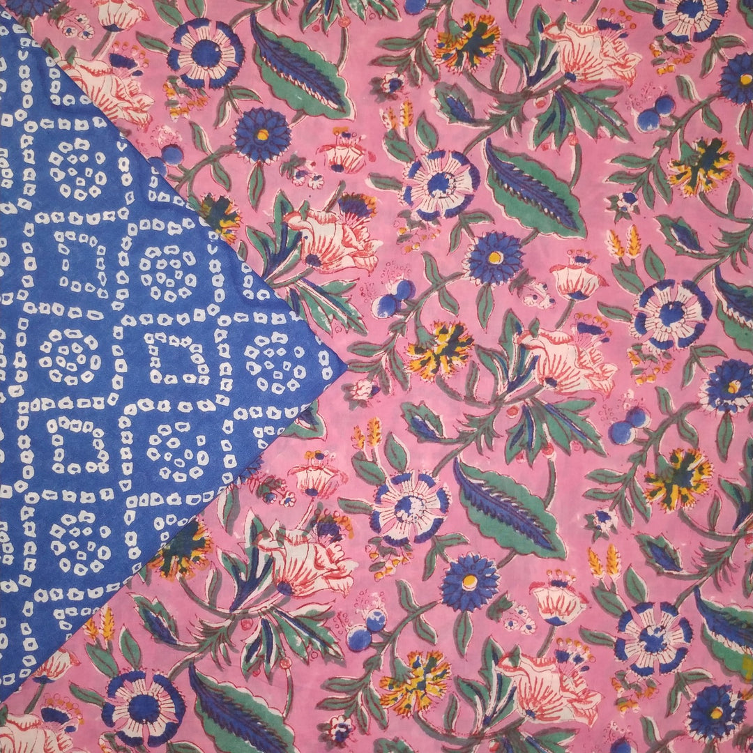 Summer Friendly Hand block printed material (2P31) - ShalviFashion