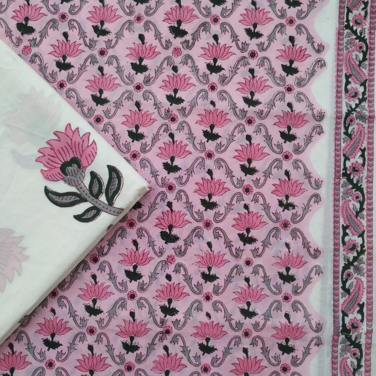 Shop Hand Block Print Pure Cotton Combo Sets online (2PBP08)