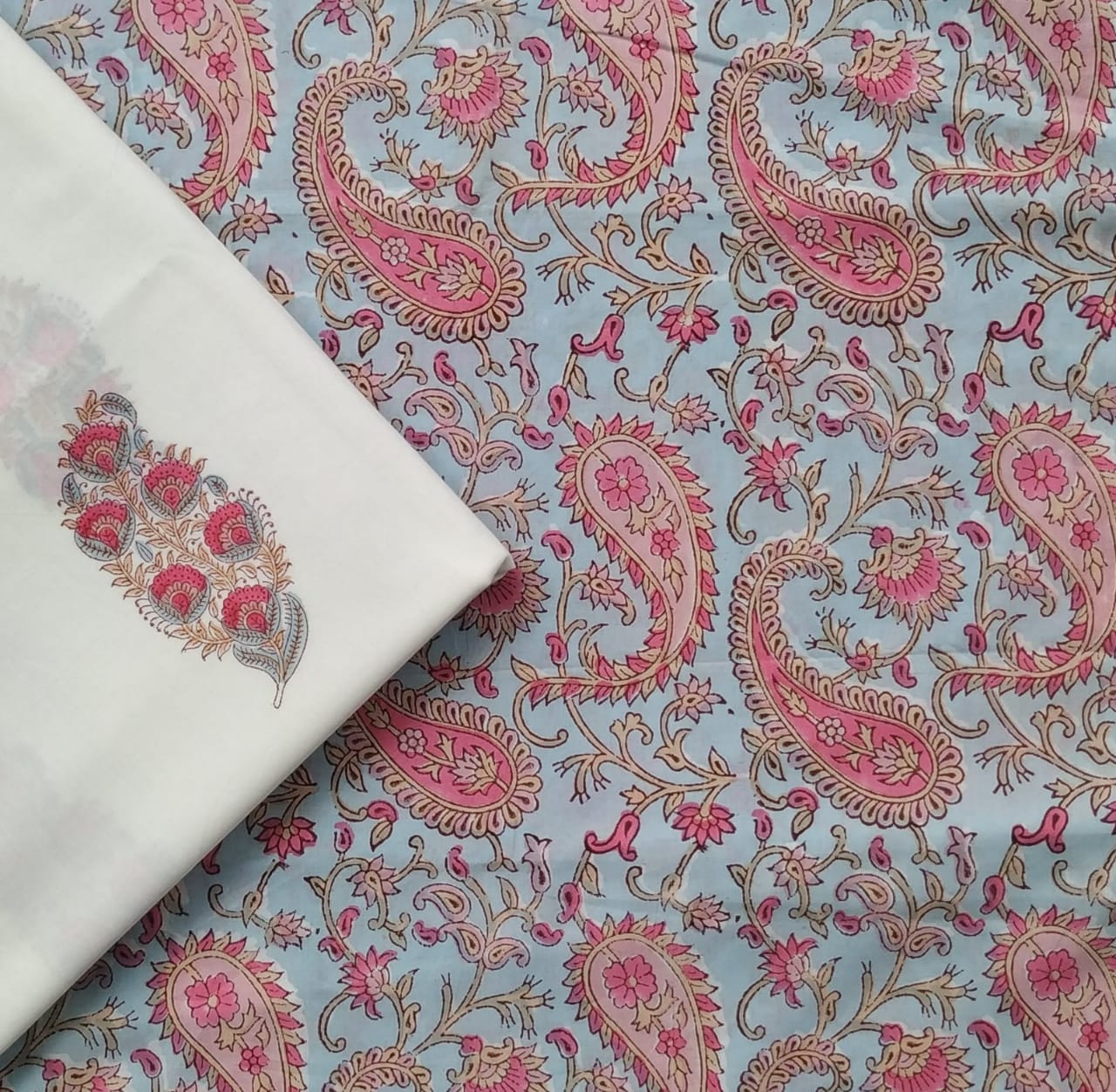 Shop Hand Block Print Pure Cotton Combo Sets online (2PBP27)