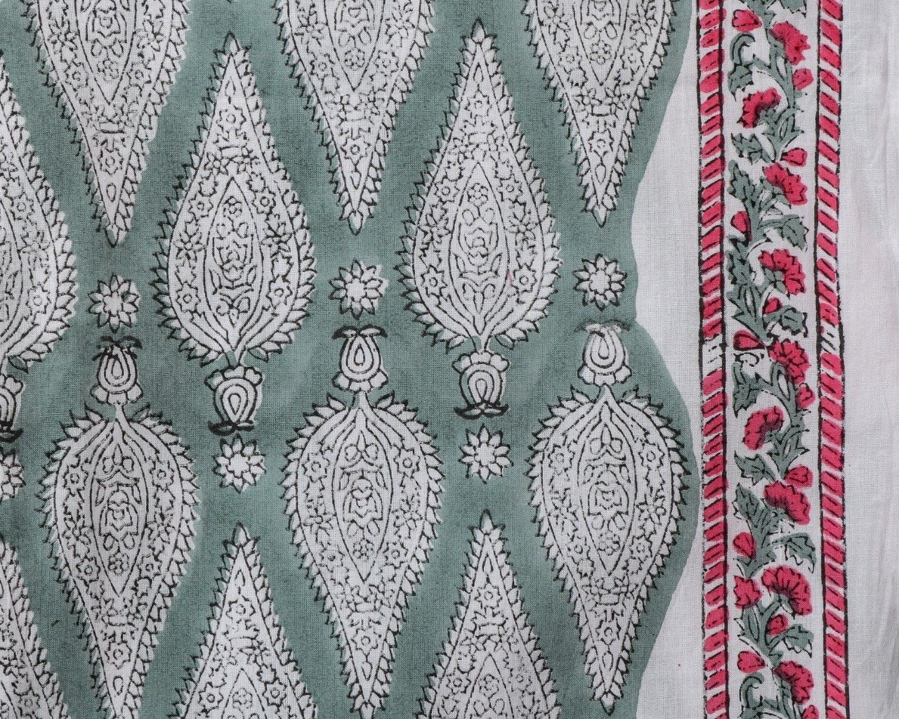 shop cotton suit with kota doria dupatta block print suit