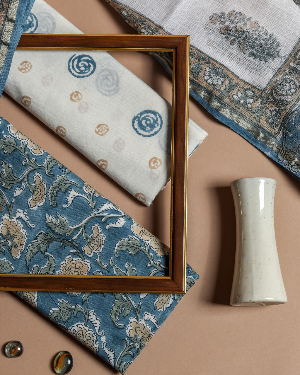 Shalvi Fashion's Classic Kota Doria Dupatta Cotton suit sets (3CKD49) - ShalviFashion