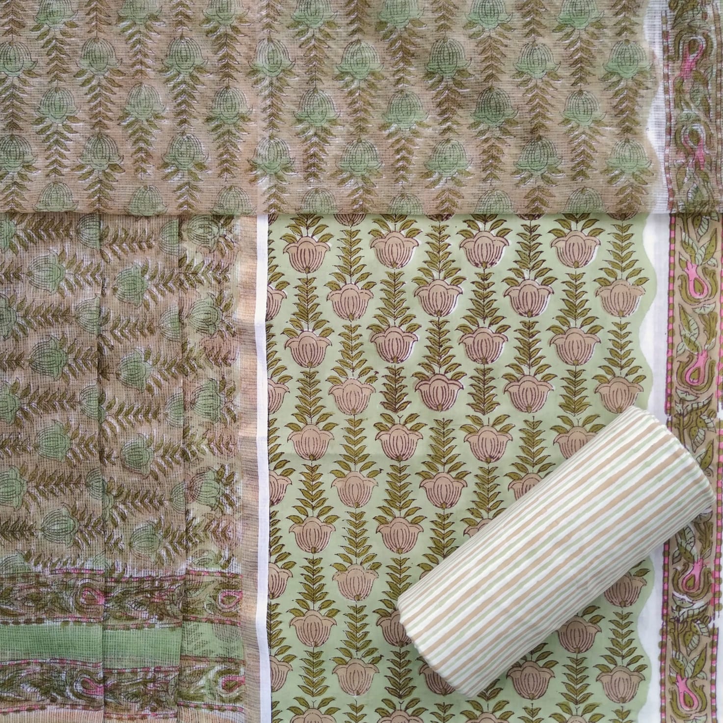 shop cotton suit material online shopping (3CKD559)