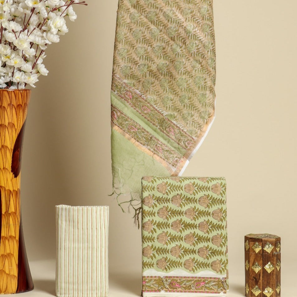 shop cotton suit material online shopping (3CKD559)