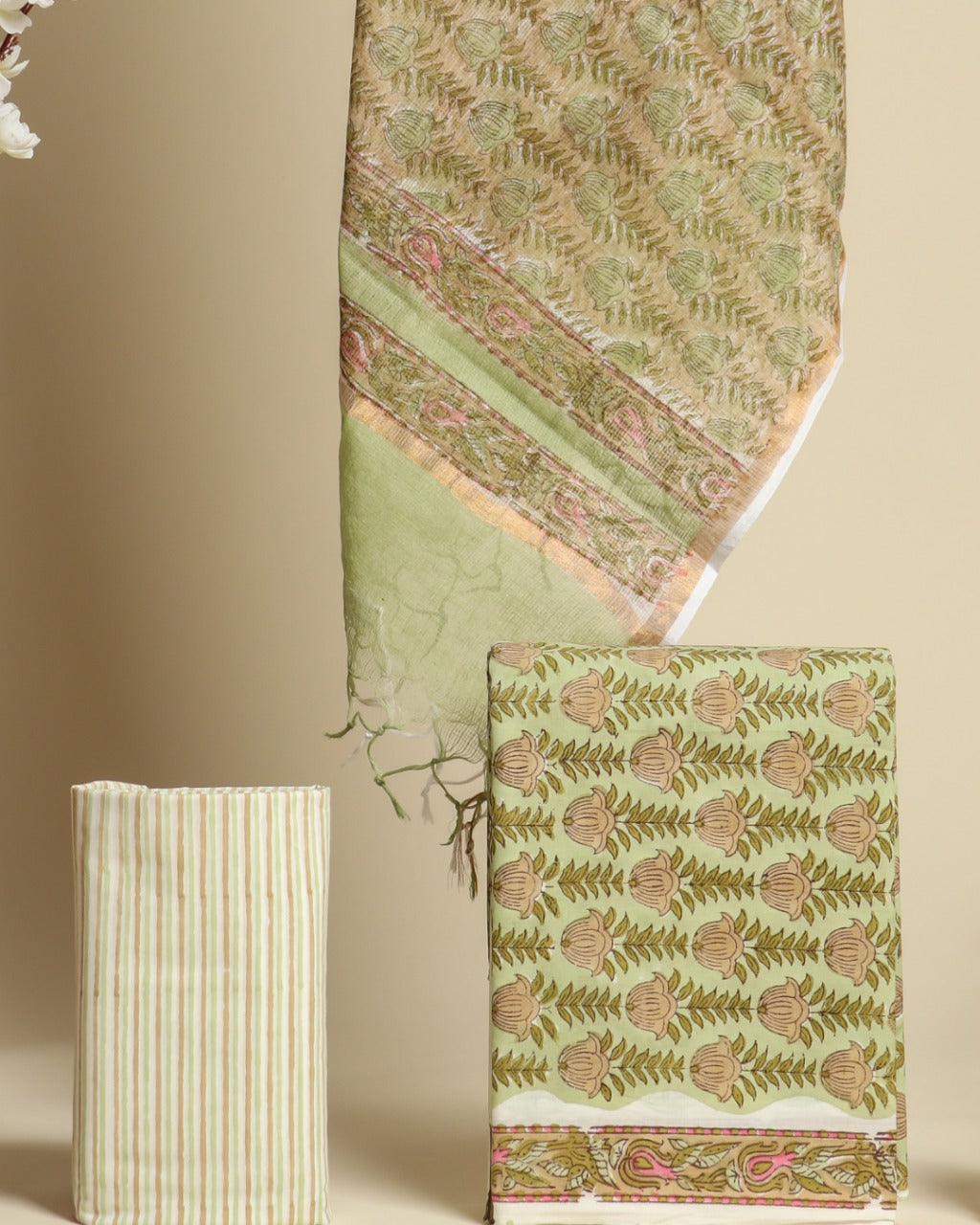 shop cotton suit material online shopping (3CKD559)