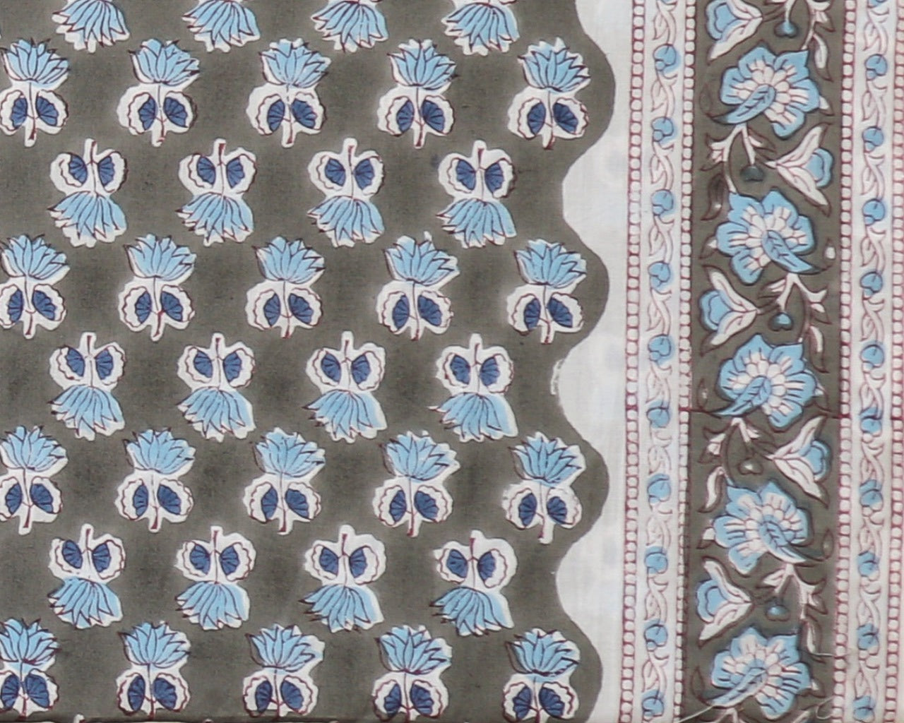 Shop unstitched kota doria dupatta cotton suit sets (3CKD571)