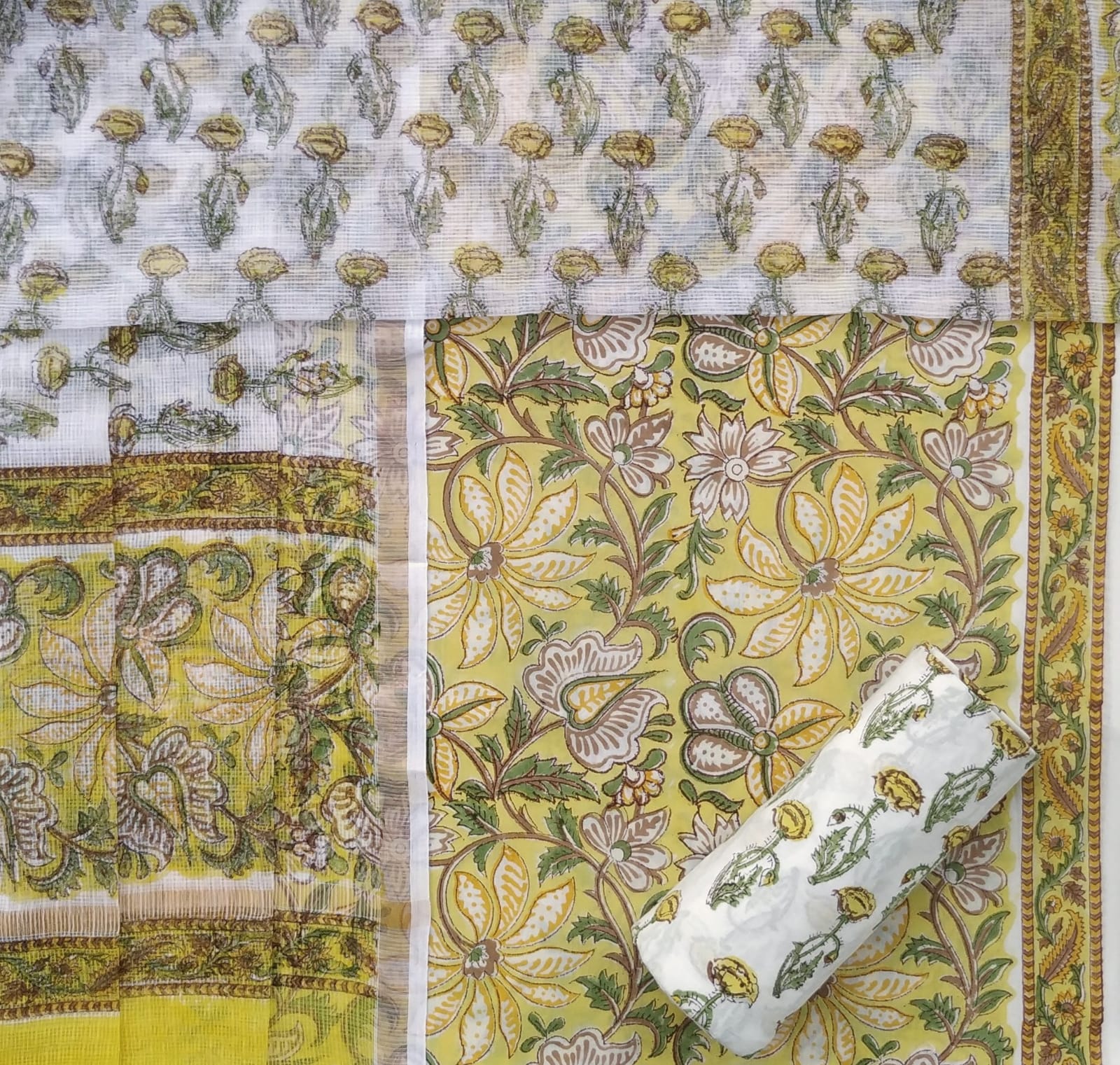 Shop unstitched cotton suit sets online shopping (3CKD596)