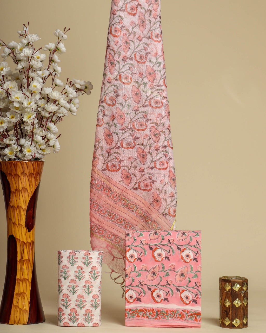Shop kota doria dupattacotton suit sets in jaipur (3CKD635)