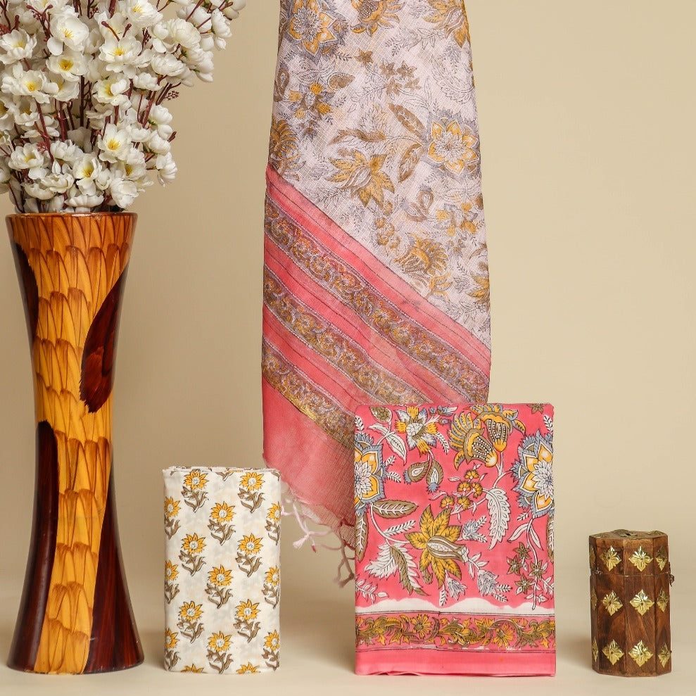 Shop kota dupatta cotton suit sets online shopping (3CKD677)