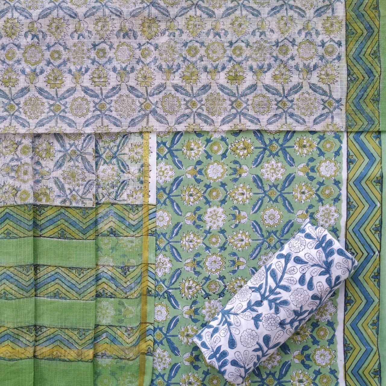 Shop jaipuri print cotton suit sets online (3CKD716)