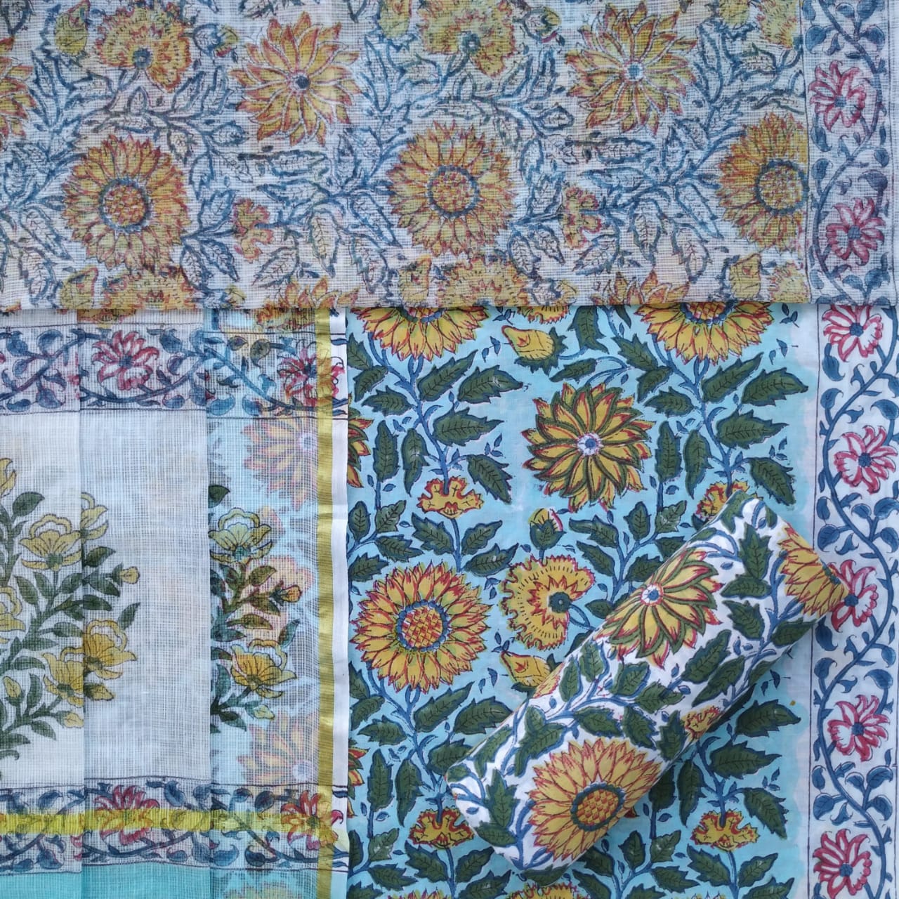 Shop kota dupatta cotton suits online shopping (3CKD719)