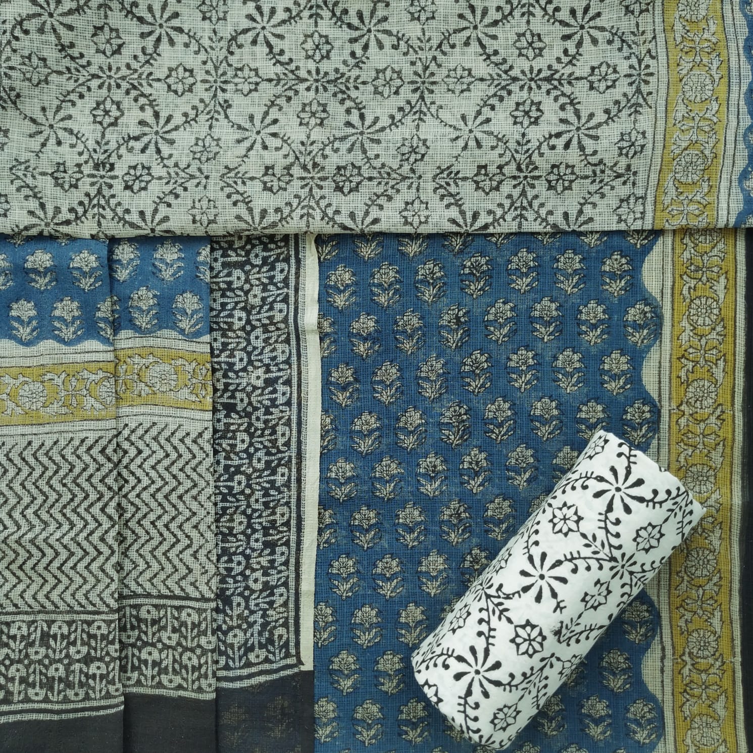 Shop unstitched kota doria suit sets in jaipur (3KD39)