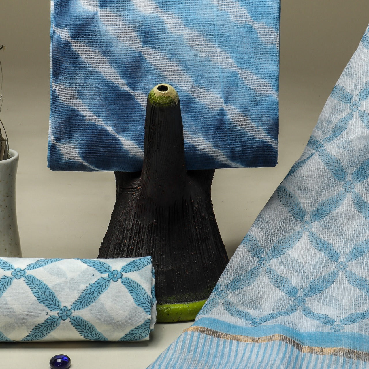 Shop unstitched kota doria suit sets (3KD21)