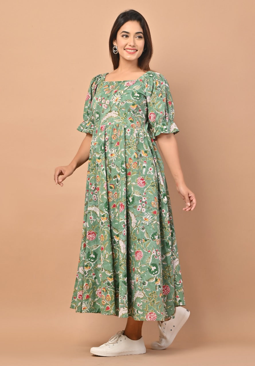 Shop jaipuri print pure cotton dresses online (CRD03)