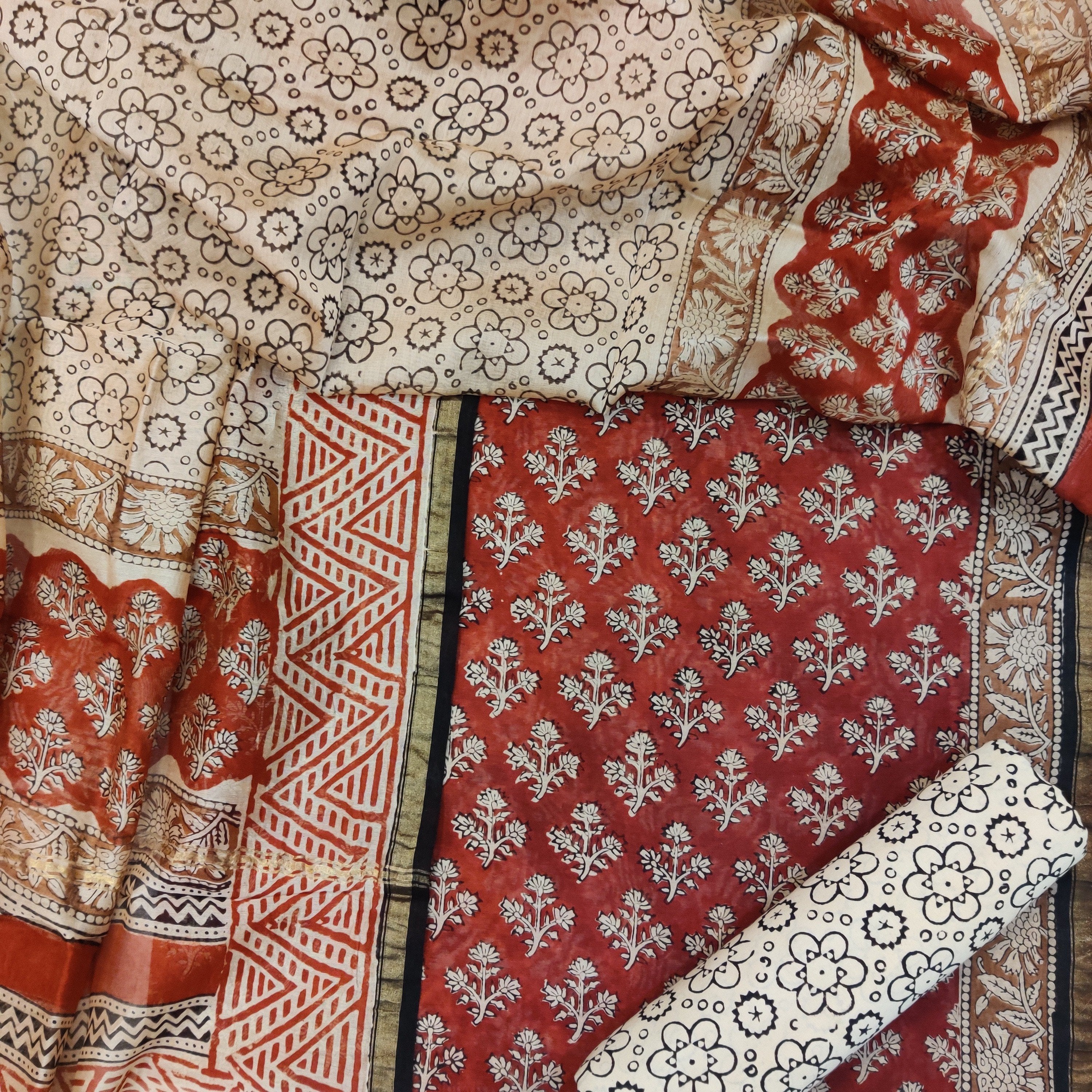 Festive Collection Premium Chanderi Silk Suits (CHA136) - ShalviFashion