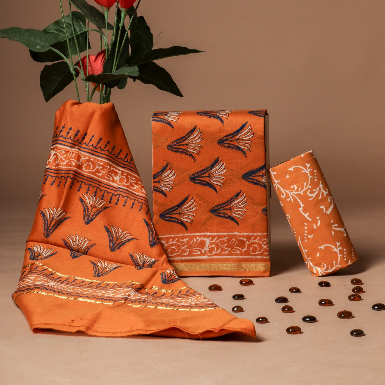 Classic Chanderi Suits with Chanderi Silk Dupatta (CHA174) - ShalviFashion