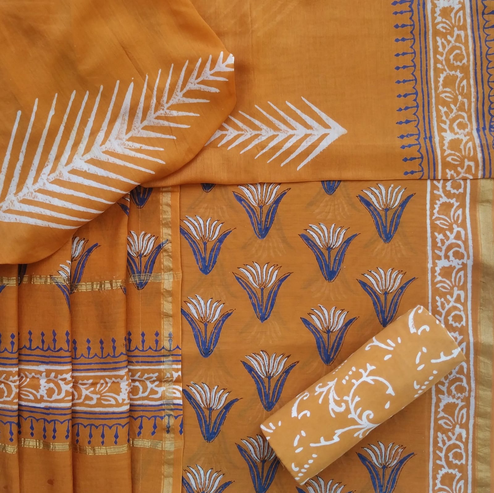 Classic Chanderi Suits with Chanderi Silk Dupatta (CHA174) - ShalviFashion