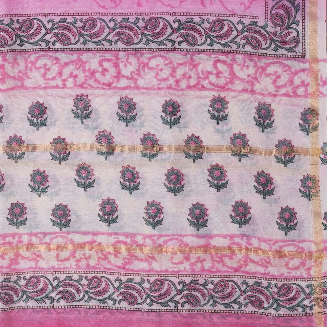 Premium Chanderi Dress Material with Chanderi Silk Dupatta (CHA290) - ShalviFashion