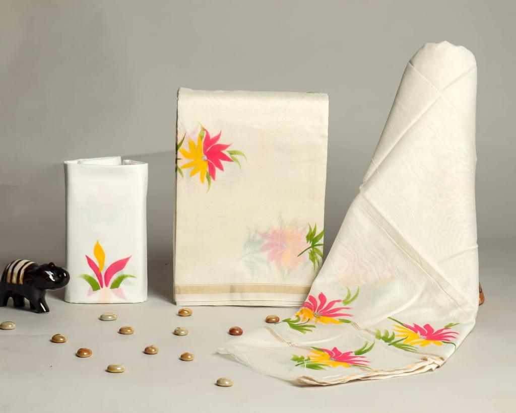 Shop unstitched chanderi silk suits online (CHA304)