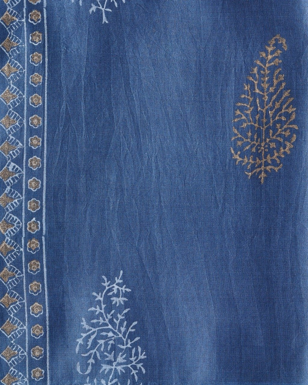 Designer Buta Print Chanderi Silk Suit set (CHA315) - ShalviFashion