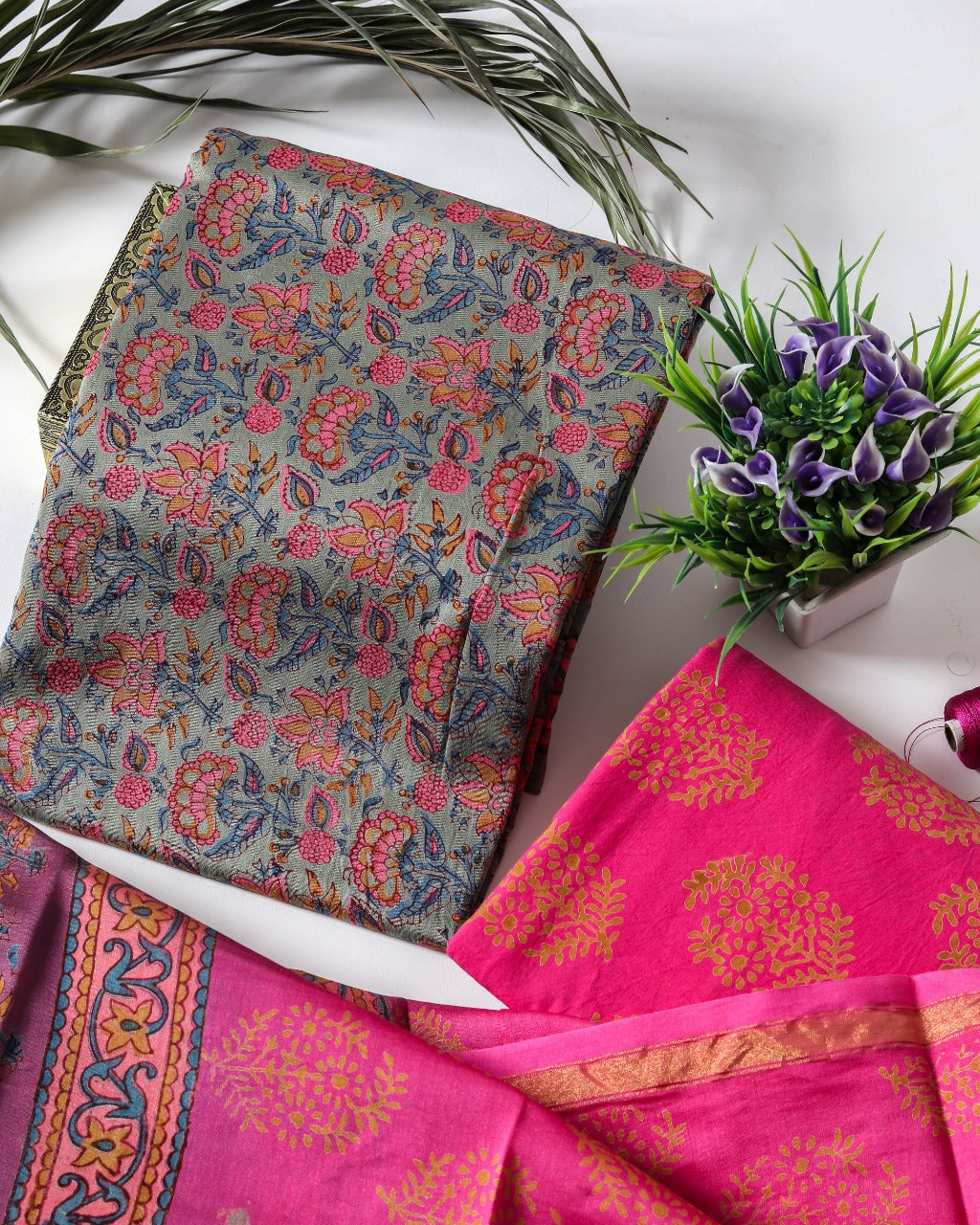 Designer Chanderi Silk Suit Set with Premium Chanderi Dupatta (CHA411)