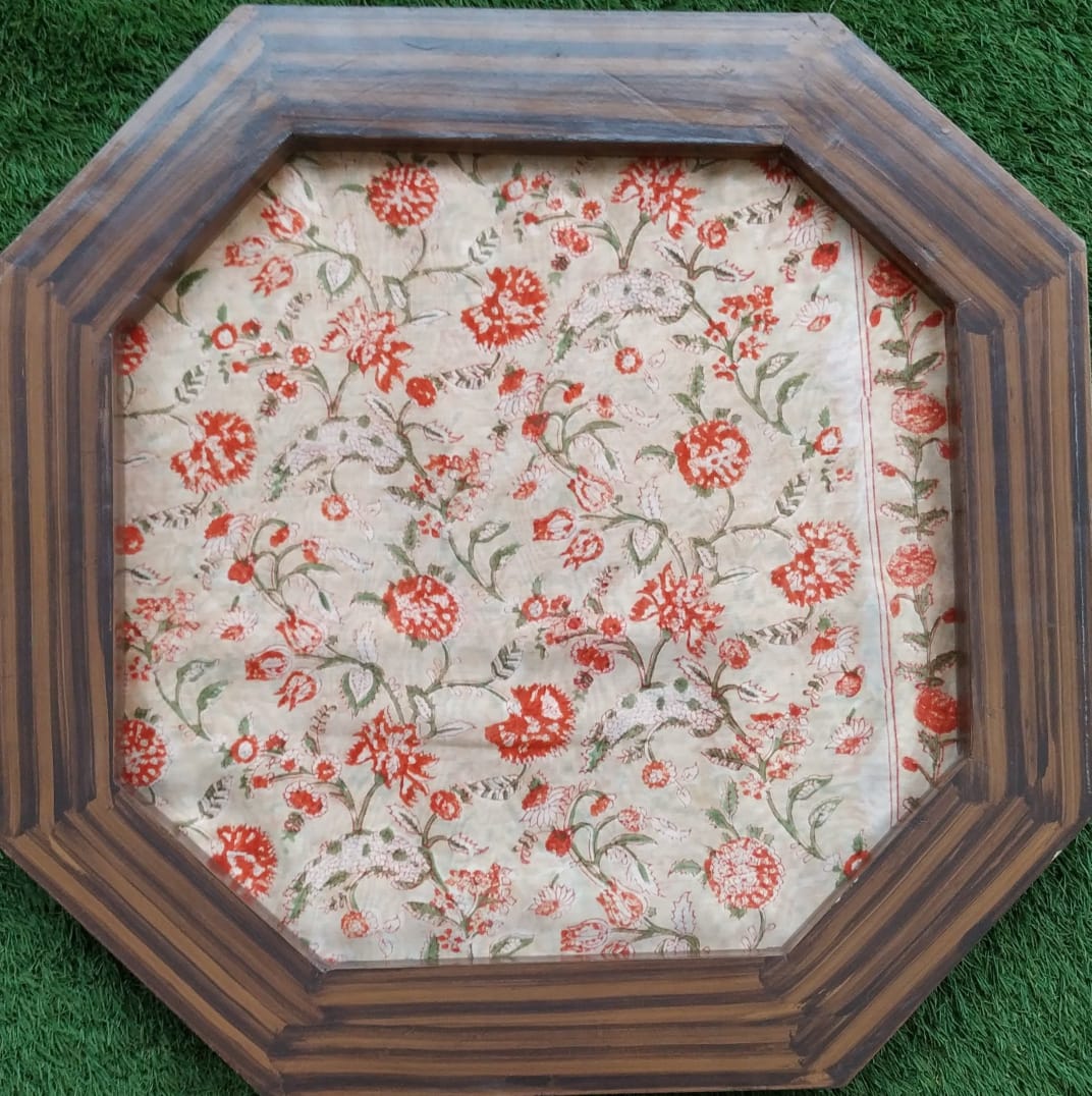 Shop Unstitched Hand Block Print Chanderi Silk Suit sets (CHA447)