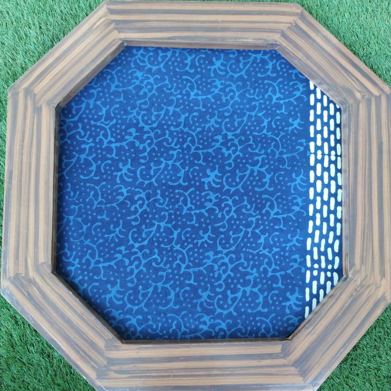 Shop Unstitched Indigo Print Chanderi Silk Suit sets (CHA449)