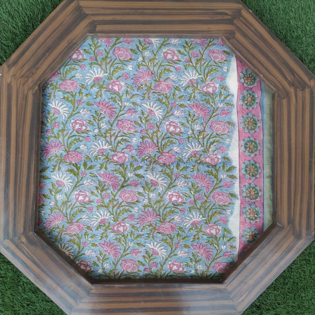 Shop Unstitched Hand Block Print Chanderi Silk Suit sets (CHA456)