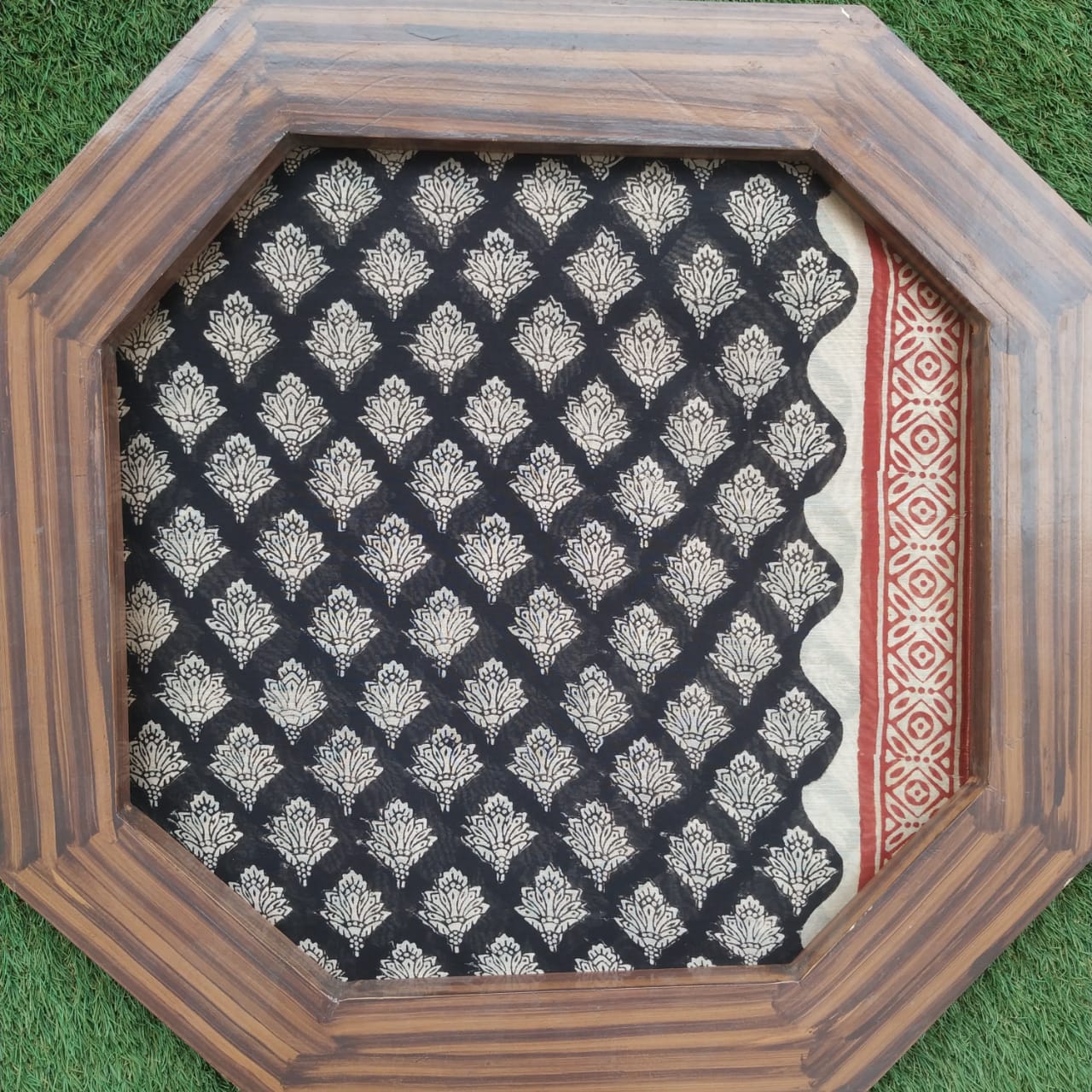 Shop Unstitched Hand Block Print Chanderi Silk Suit sets (CHA459)