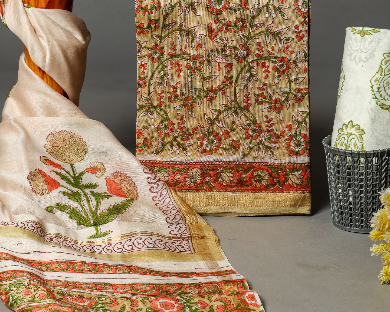 shop chanderi silk suit sets online