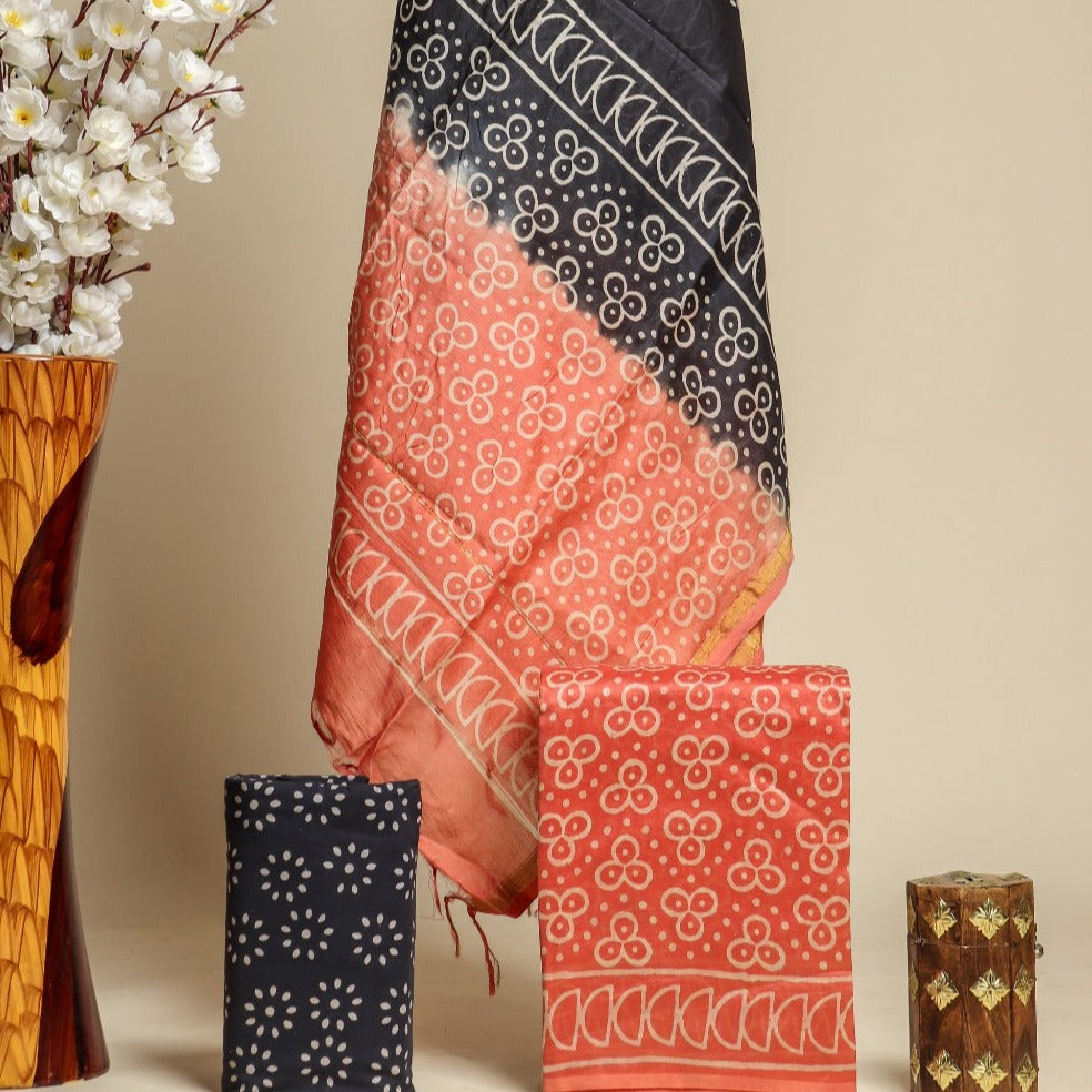 Shop chanderi silk suit sets (CHA618)